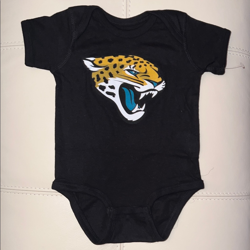 Outer Stuff NFL Jacksonville Jaguars Black Onesie, Size: 3-6 months